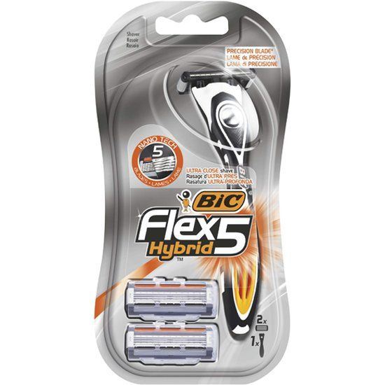 Бритвенный станок BIC Flex 5 Hybrid, с 2 сменными кассетами #1