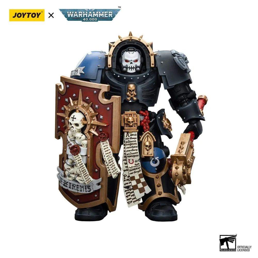 Фигурка JOYTOY Warhammer 40k 1:18 JT7080 Ultramarines Chaplain in Terminator Armour #1