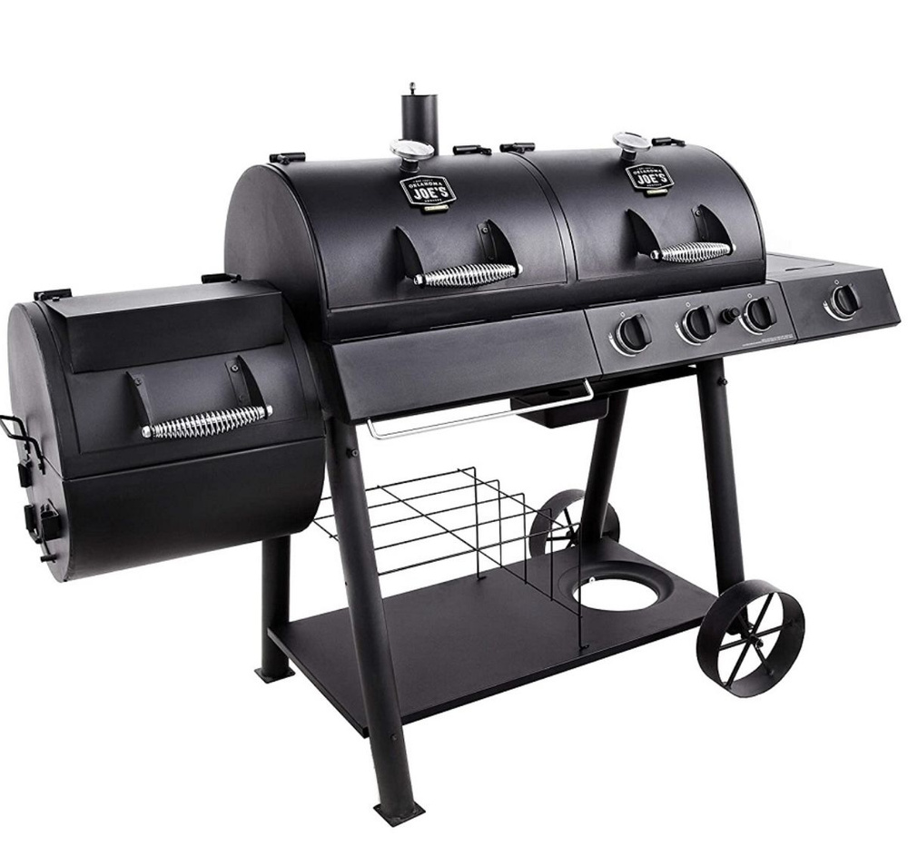 Гриль-Коптильня OKLAHOMA JOE S LONGHORN COMBO CHARCOAL/GAS SMOKER & GRILL #1