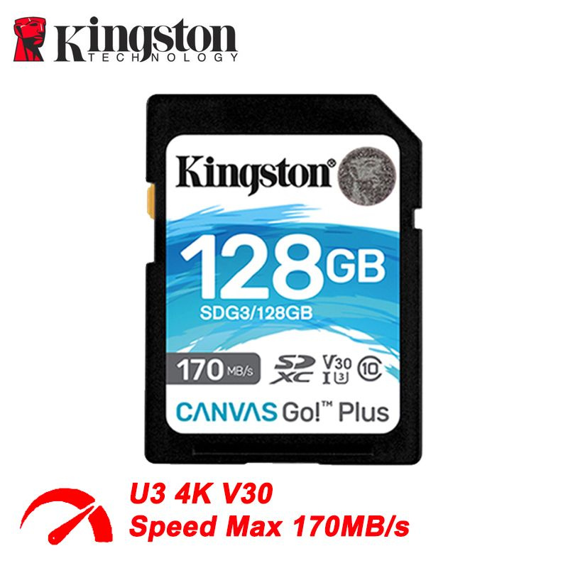 Kingston Карта памяти Canvas GO Plus 128 ГБ (Canvas Go Plus SDG3/128GB) #1