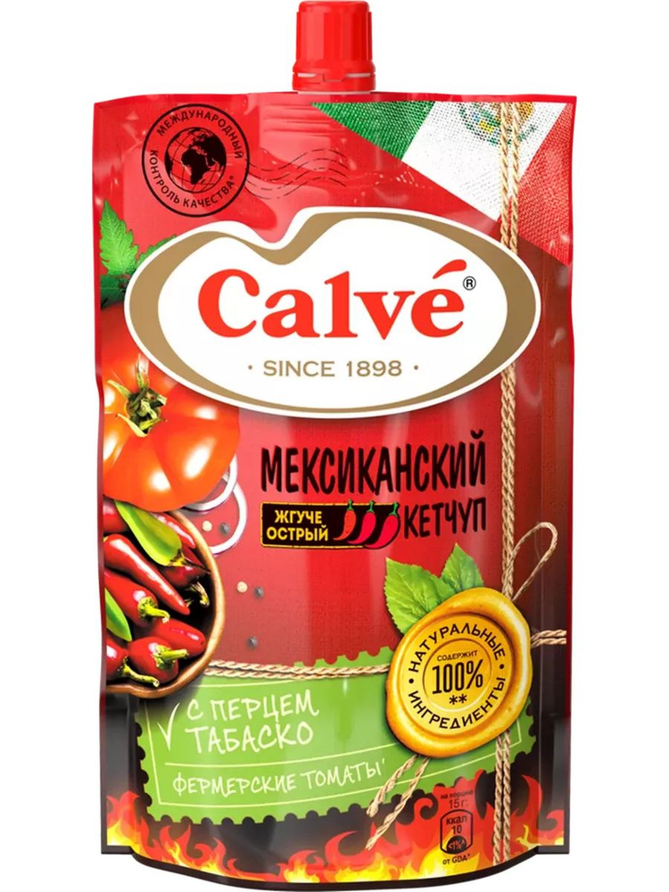 Кетчуп CALVE Мексиканский, 350г #1