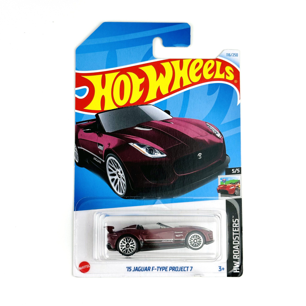 Машинка коллекционная Hot Wheels 2024 15 JAGUAR F-TYPE PROJECT 7 #1