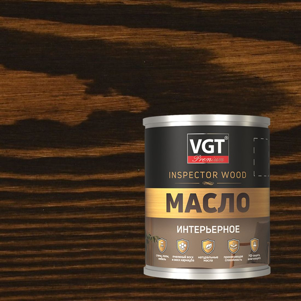 Масло интерьерное VGT Premium Inspector Wood (1,8л) палисандр #1