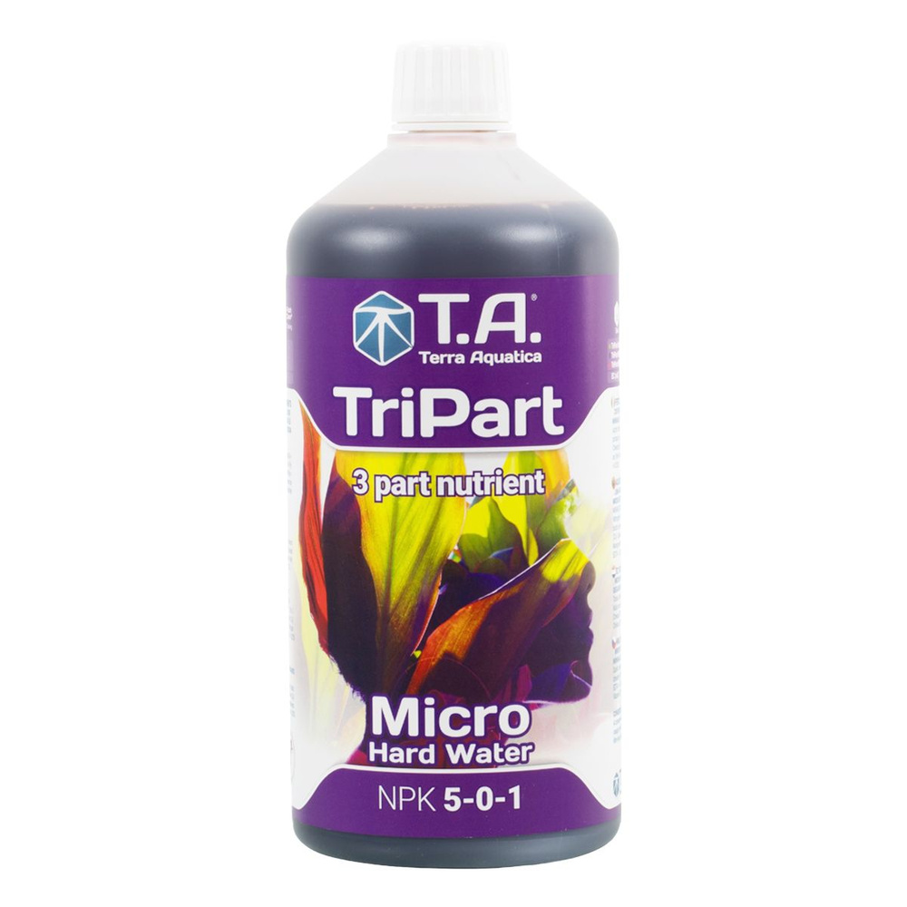 Удобрение для жесткой воды / TriPart Micro HW, 1 л / Terra Aquatica #1