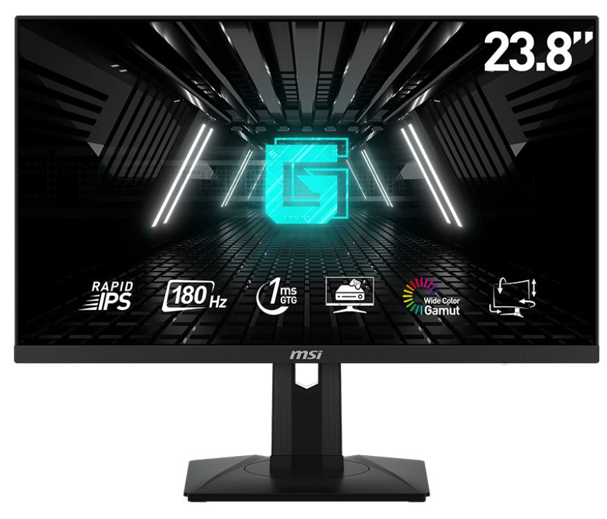 MSI 23.8" Монитор G244PF E2 /FreeSync/180Hz/1ms/IPS, черный #1