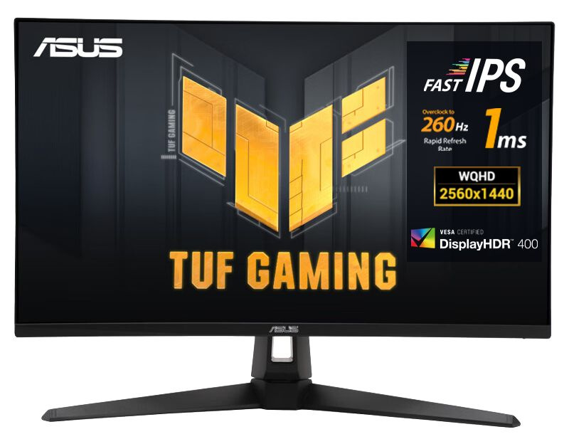 27" Монитор TUF Gaming VG27AQM1A/Встроенный динамик/2K/260Hz/HDR400/1msGTG/WQHD/IPS, черный  #1