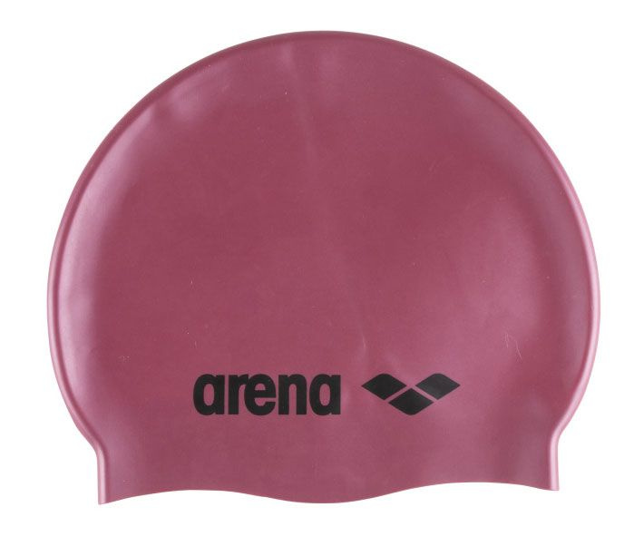 Шапочка для плавания Arena Classic Silicone, бордовая #1