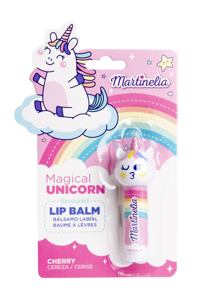 MARTINELIA Бальзам для губ Unicorn со вкусом вишни, 3 г #1