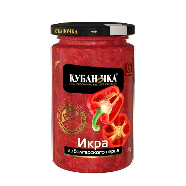 Икра из перца Кубаночка Гранд-Стар с/б. 350 г #1