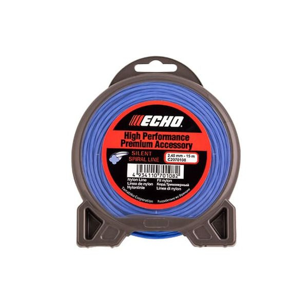 Леска Echo Silent Spiral Line 2.4*15м витой C2070108 #1