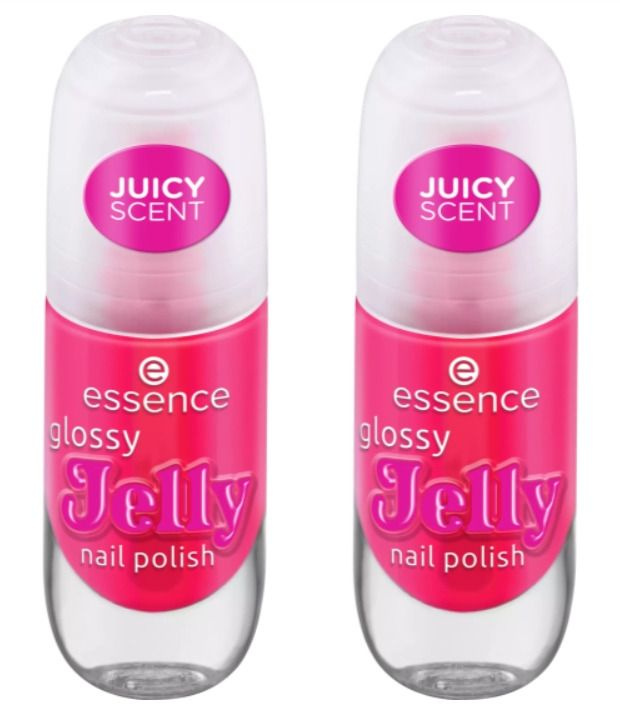 Essence Лак-желе для ногтей Glossy Jelly Nail Polish, тон 02 Candy Gloss, 8 мл, 2 шт  #1