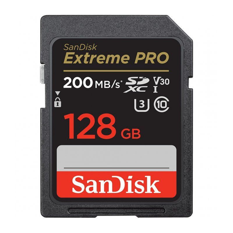 128GB карта памяти Sandisk Extreme Pro SDXC - 200MB/s UHS-I V30 U3 (аналог SDSDXXY-128G-GN4IN)  #1