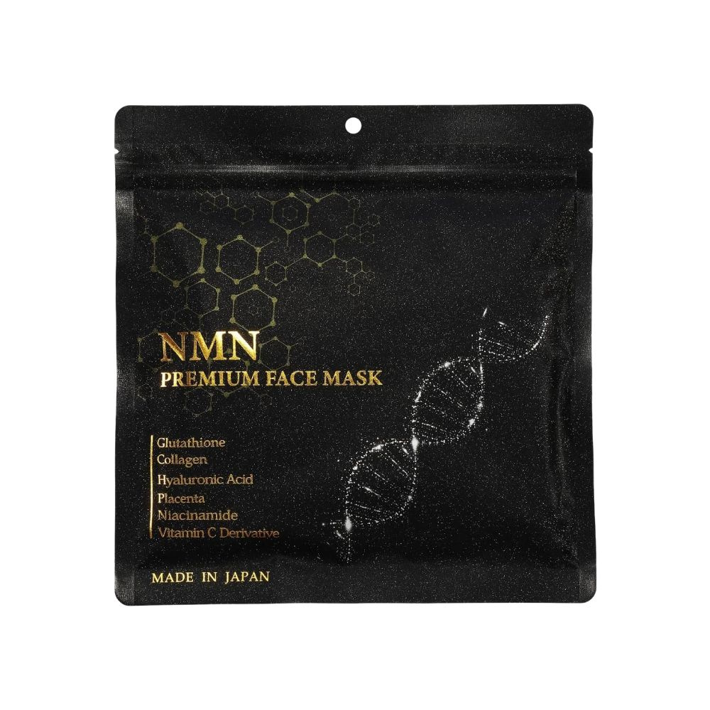 KOR JAPAN NMN PREMIUM Face Mask тканевая маска антивозрастная с глутатионом, NMN и коллагеном, 30 шт. #1