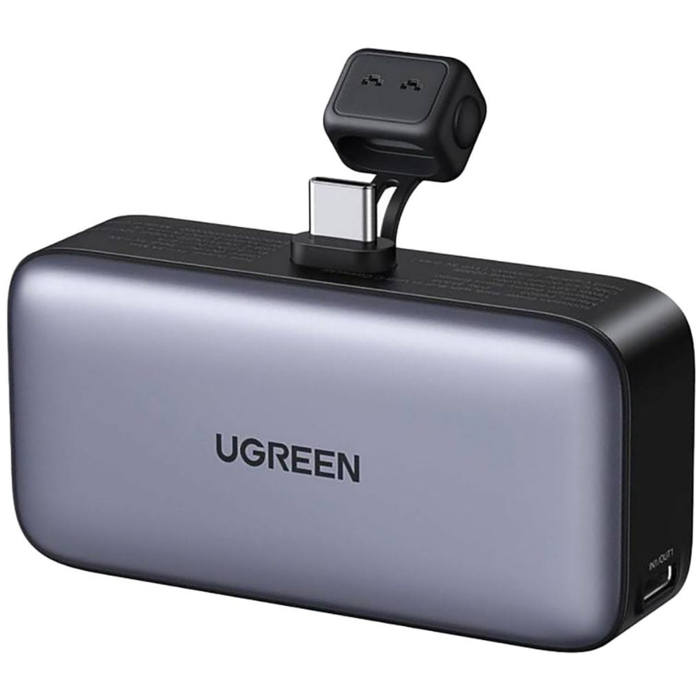 Внешний аккумулятор UGREEN PB503 (35338) 5000mAh Mini Power Bank PD 20W, USB C серый/Повербанк  #1