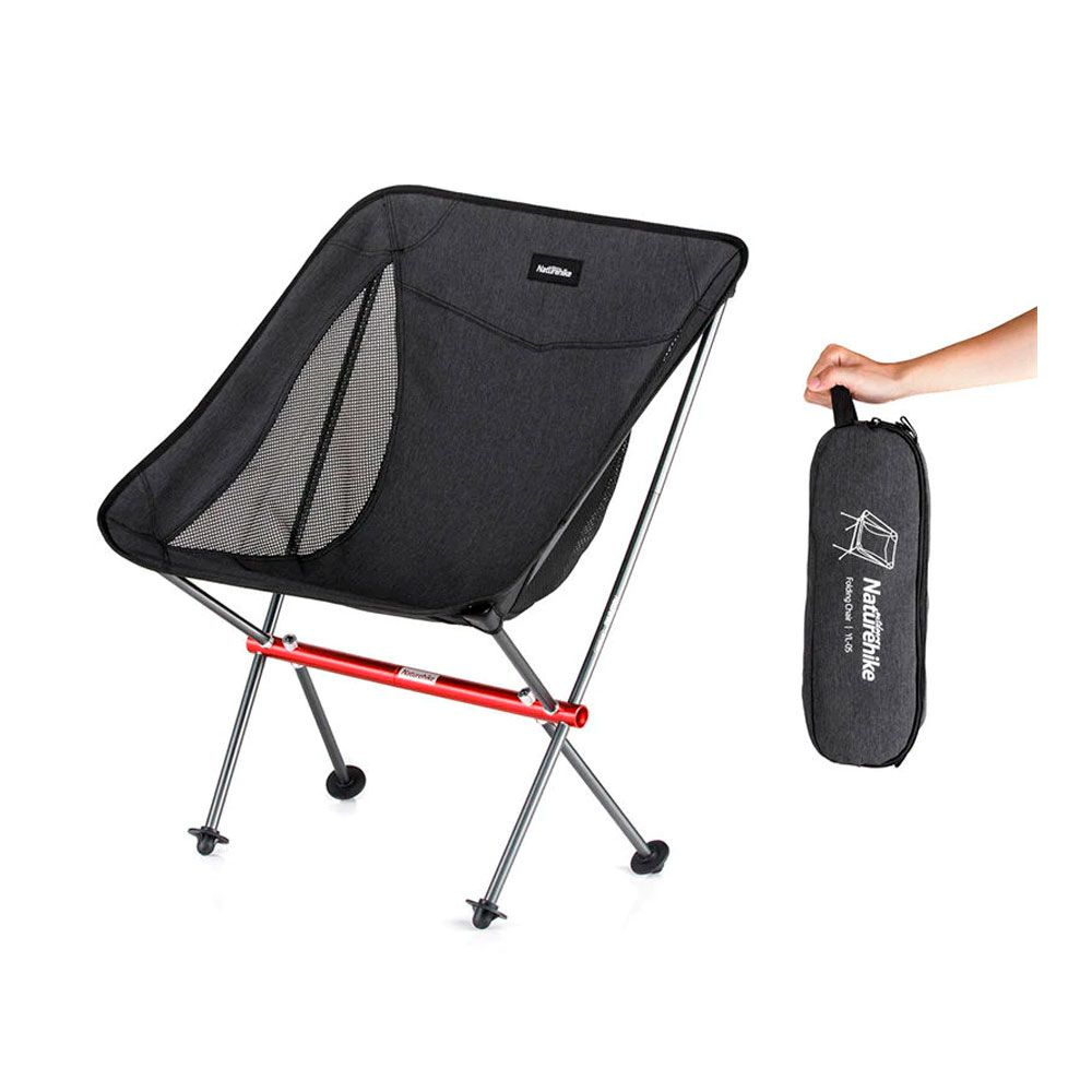 Naturehike кресло складное YL05 alu folding moon chair (one size, grey) #1