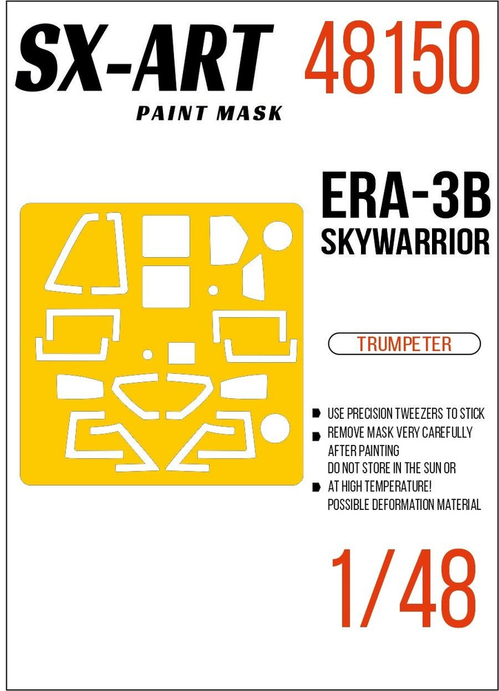 SX-Art Окрасочная маска для ERA-3B Skywarrior (Trumpeter), 1/48 #1