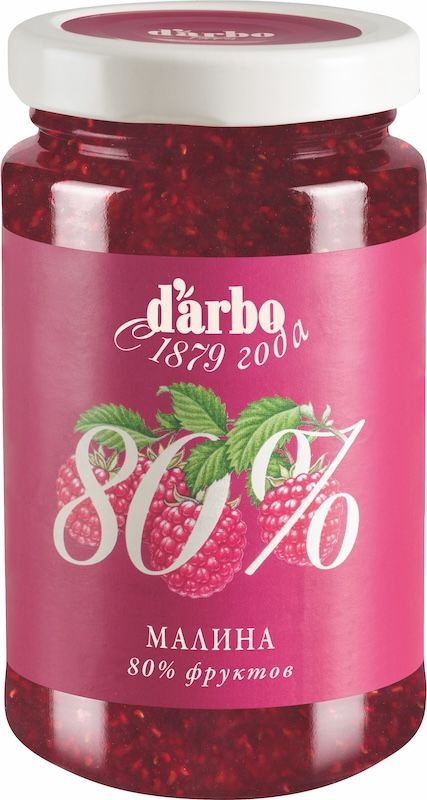 Конфитюр Малина 80% фруктов 250 г Darbo, 1 шт #1