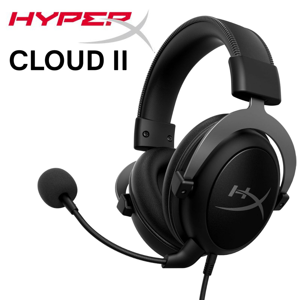 HyperX Наушники проводные с микрофоном, 3.5 мм, черный #1