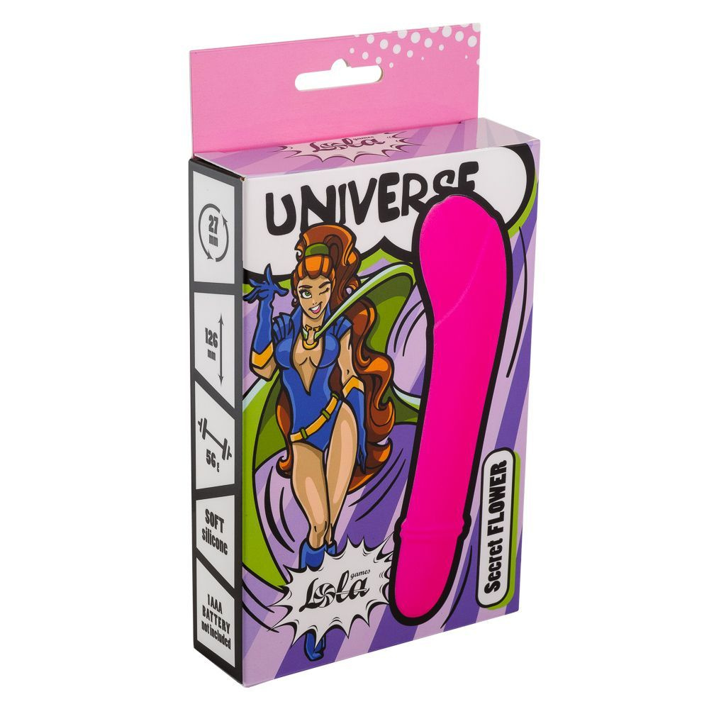 Розовый мини-вибратор Universe Secret Flower - 12,6 см #1