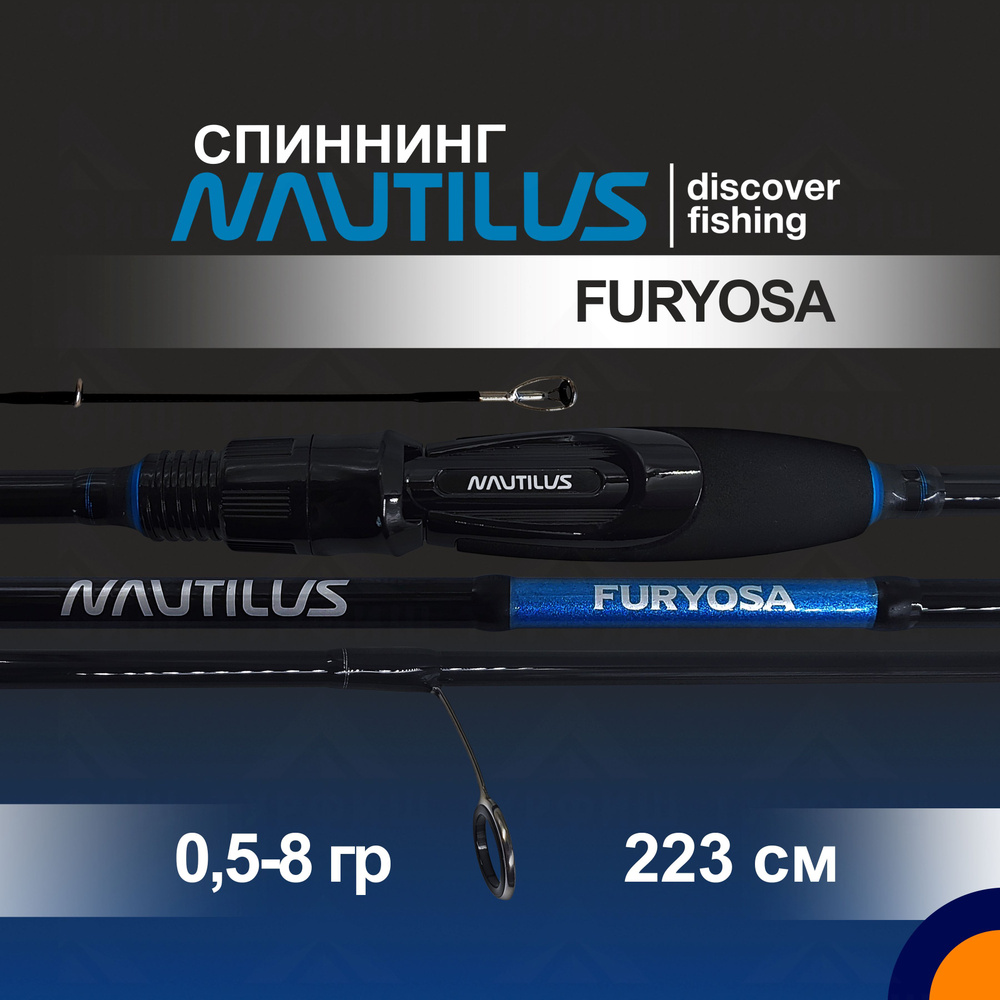 Спиннинг NAUTILUS FURYOSA 0,5-8 гр. 2,23 м для рыбалки #1