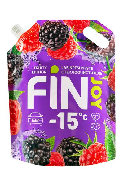 Жидкость стеклоомывающая зимняя FIN JOY FRUITY, незамерзающая, -15С, 3л  #1