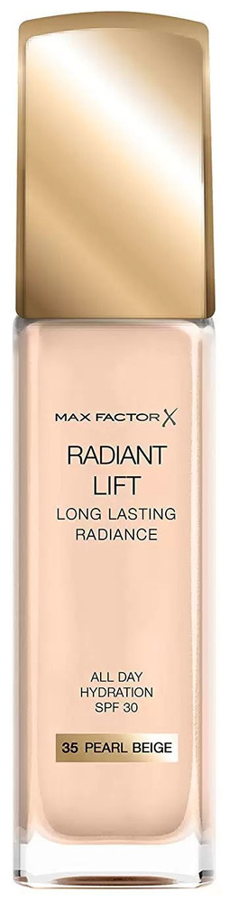 MAX FACTOR radiant lift foundation, long lasting radiance, тональная основа, оттенок 35 pearl beige  #1