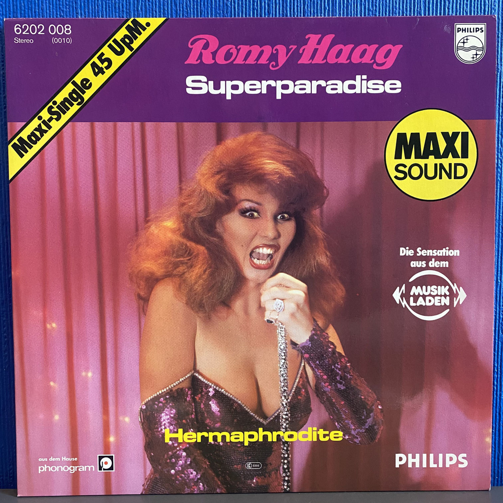 Romy Haag. Superparadise. Hermaphrodite (Disco) NM ПЕРВЫЙ ПРЕСС! 1978 Maxi Single Виниловая пластинка #1