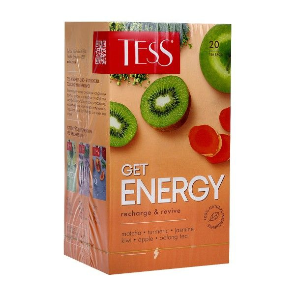 Чай зеленый Tess Get Energy 20пак - 5 шт. #1