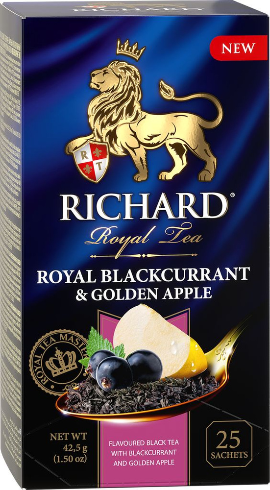 Чай черный RICHARD Royal Blackcurrant & Golden Apple арома, 25пак #1