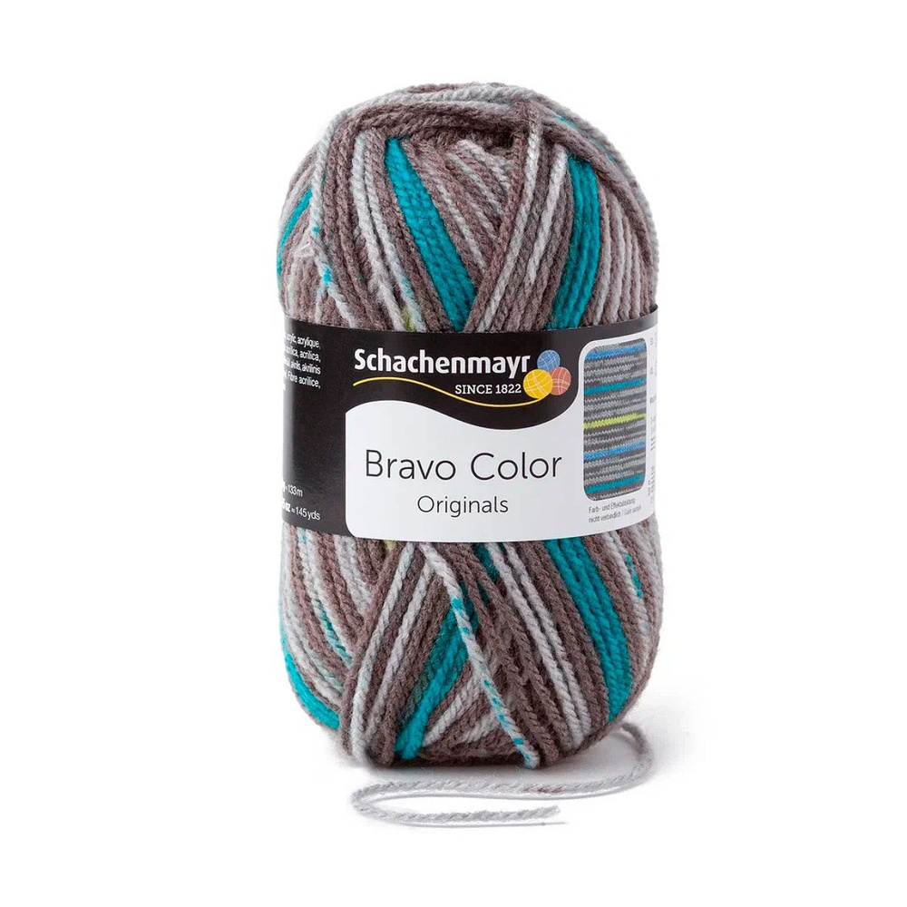 Bravo Color /Браво Колор/ пряжа Schachenmayr Originals, 100% полиакрил, 50г/133м, арт. 9801421 цвет 02109, #1