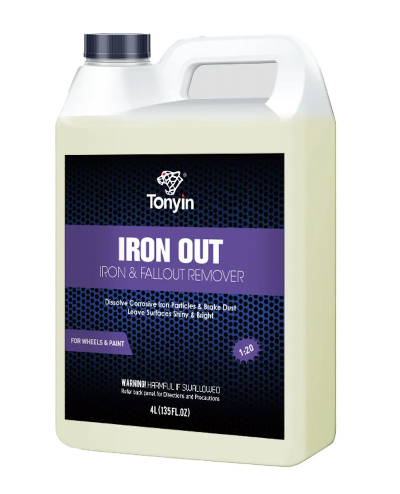 TM03A Очиститель металлических вкраплений IRON & FALLOUT REMOVER TONYIN, 4 л.  #1