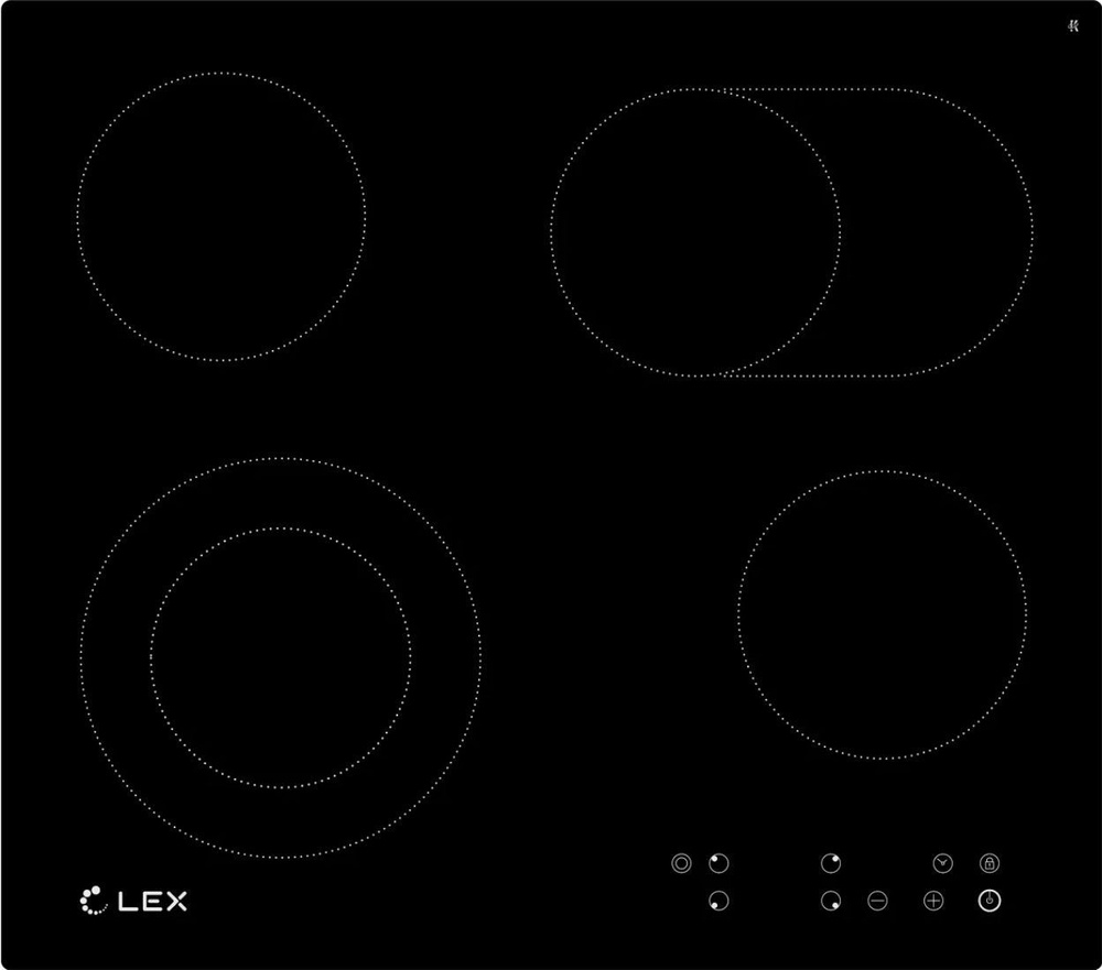 LEX Электрическая варочная панель EVH 642 BL , черный #1