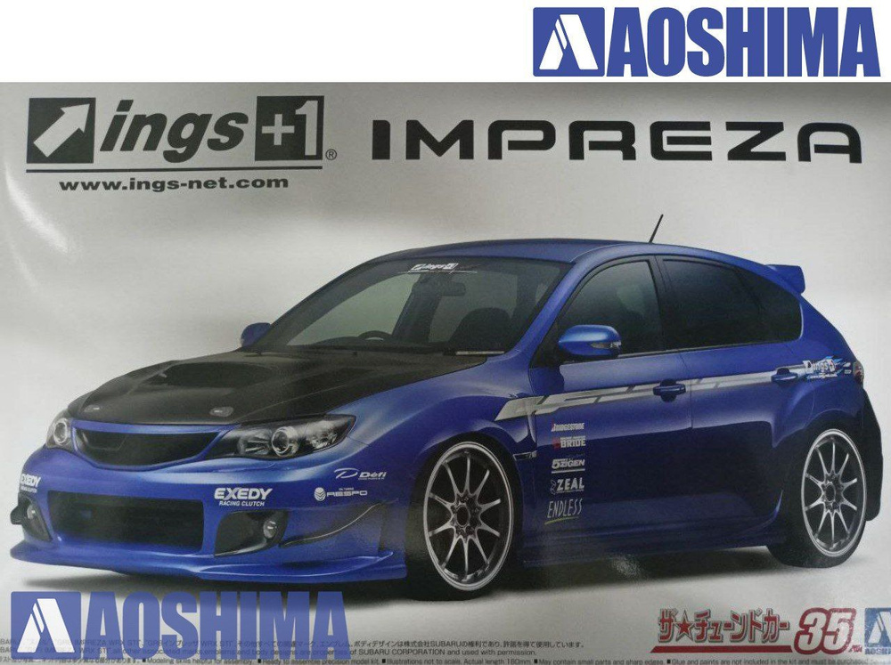 Сборная модель 1/24 Subaru Impreza WRX STI GRB ings #1