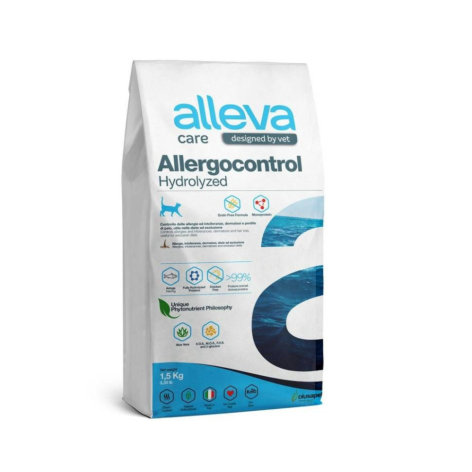 Alleva Care Cat Allergocontrol сухой диетический корм для взрослых кошек при аллергии - 1,5 кг  #1