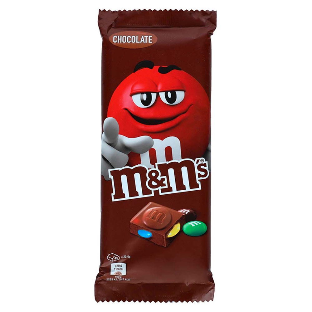 Шоколадная плитка M&M's Chocolate, 165 гр #1