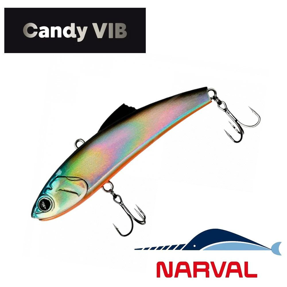 Раттлин Narval Frost Candy Vib 80mm 21g #009-Smoky Fish Holo. виб/приманка на хищника/судак,щука.форель #1