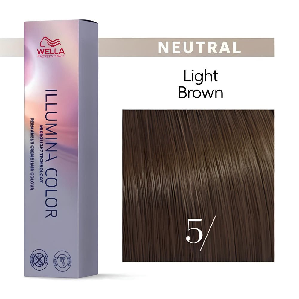 Wella Professionals Illumina Color Профессиональная стойкая крем-краска для волос 5/ светло - коричневый #1