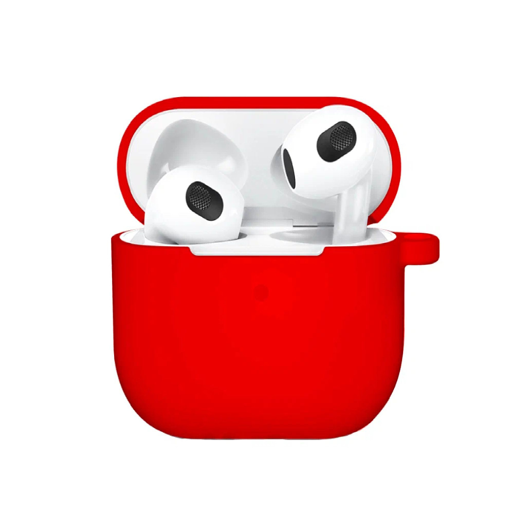 Силиконовый чехол для Apple AirPods 4 Red #1