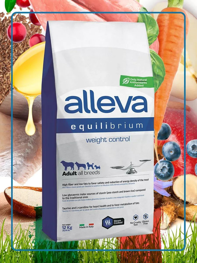 Alleva Equilibrium Weight Control Adult All Breeds сухой корм для взрослых собак всех пород для контроля #1