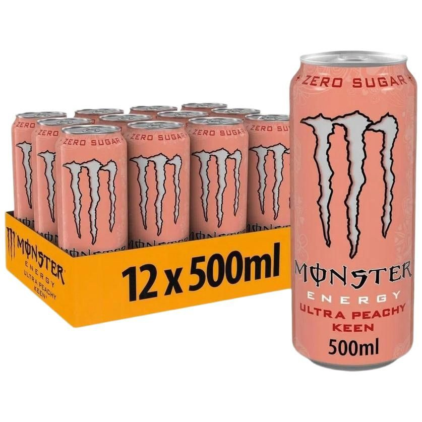 Monster Ultra, Напиток энергетический Ultra Персик (Без сахара), 12 шт х 0.5 л., Ирландия.  #1