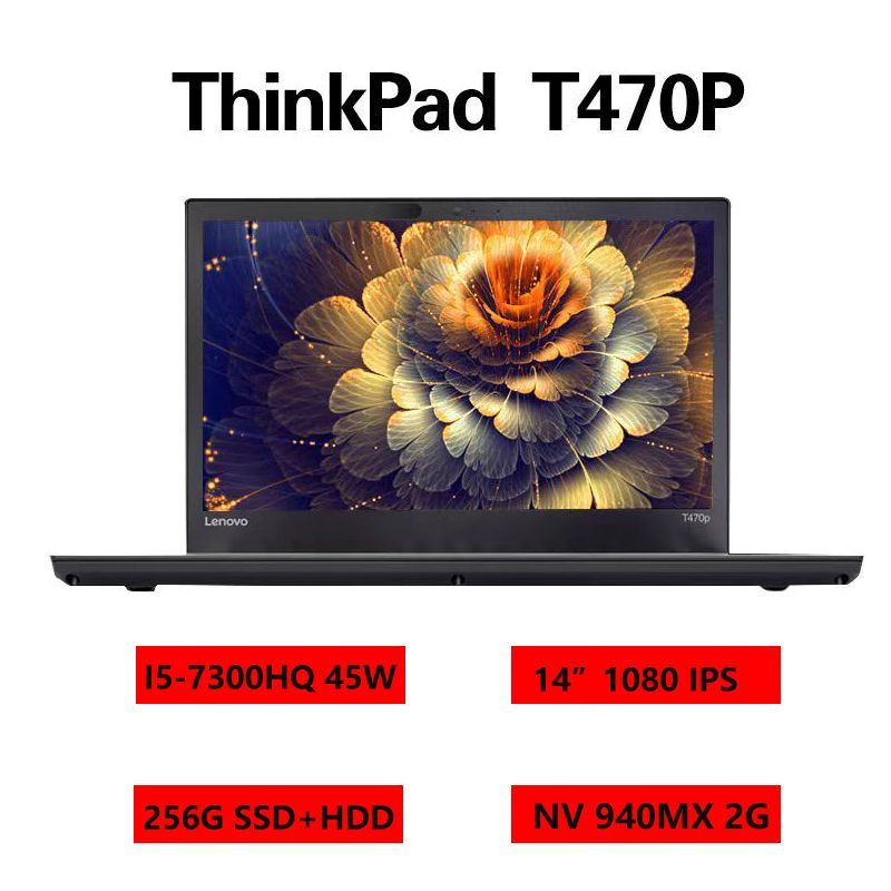 Lenovo T470P (i5-7300HQ+8GB DDR4+256GB M.2+500G HDD) Ноутбук 14", Intel Core i5-7300HQ, RAM 8 ГБ, HDD #1