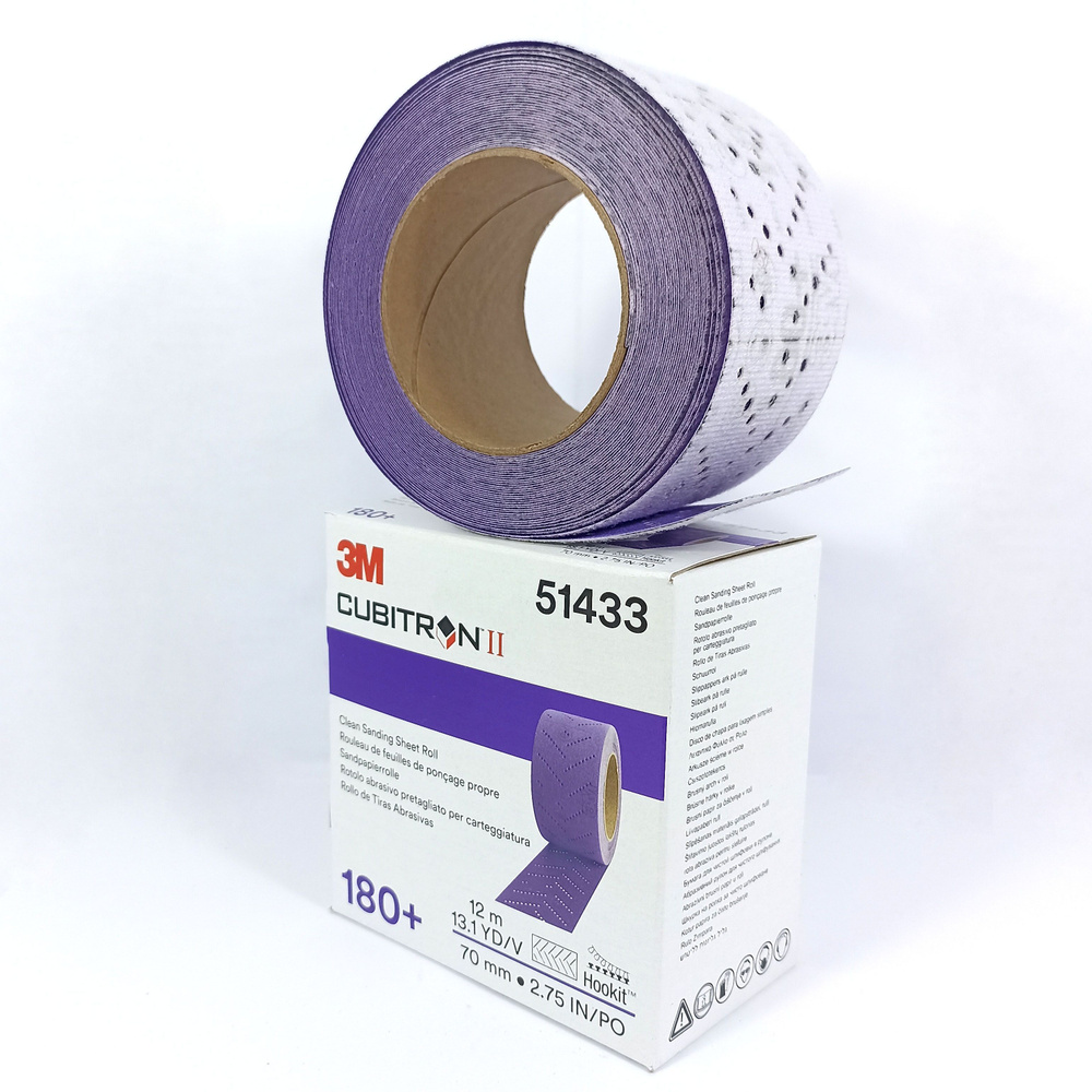 Абразивная полоска 3M Cubitron ll Hookit 737U Purple 180+ 70мм x 12м рулон #1