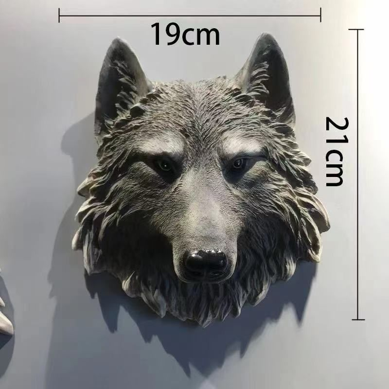 Стиль установки голов животных на стену, имитирующий объемные рельефы на стене в оформлении животных, #1