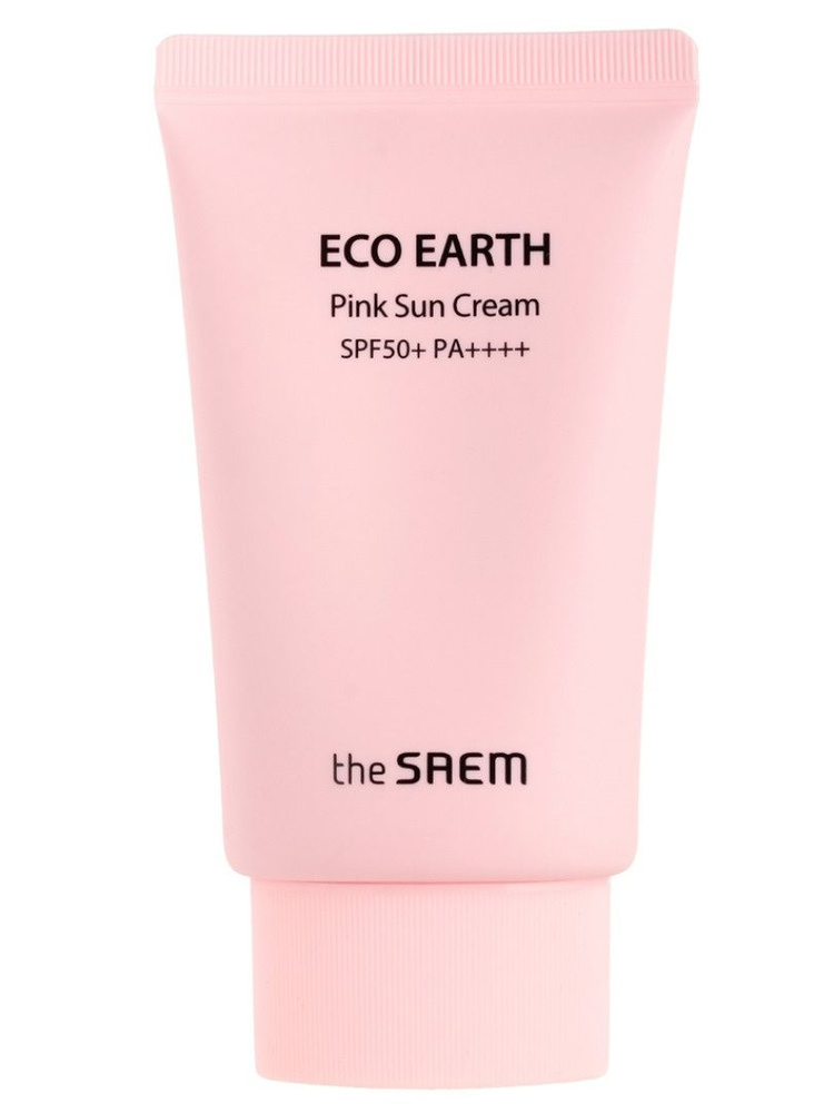 Солнцезащитный крем The Saem "Eco Earth" Pink, для чувствительной кожи лица, SPF 50+, 50 мл  #1