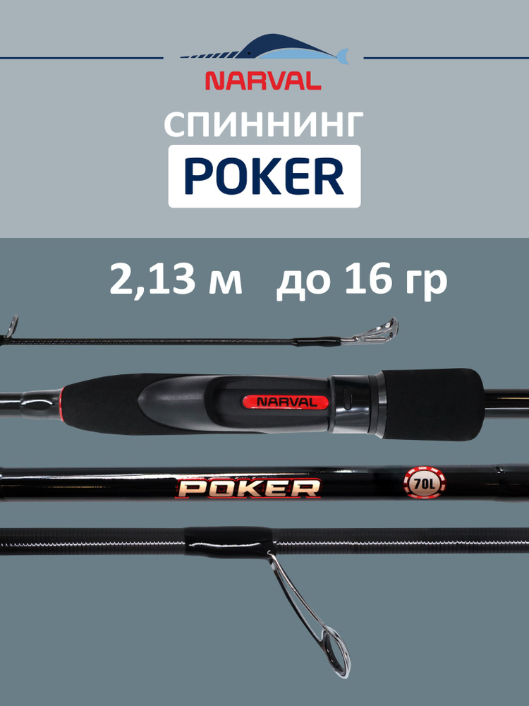 Спиннинг NARVAL FISHING Poker 702L до 16 гр 2,13 м для рыбалки #1