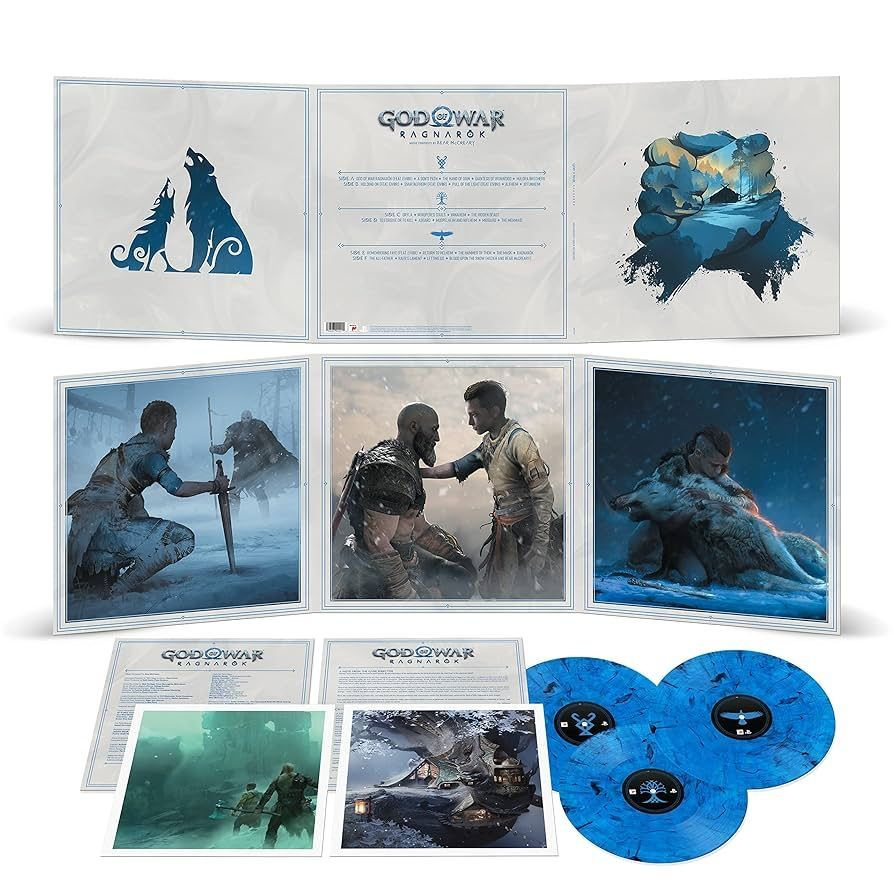 Цветной винил God Of War: Ragnarok OST, 3 LP + арт-принты (Limited USA Edition) Bear McCreary, саундтрек, #1