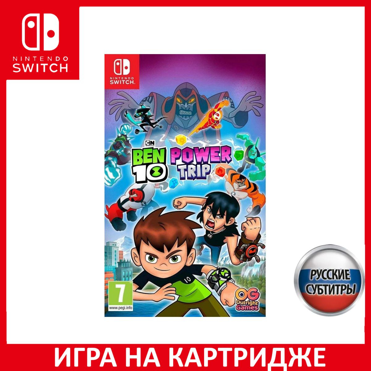 Игра на Картридже Ben 10: Мощное Приключение (Power Trip) Русская Версия (Switch)