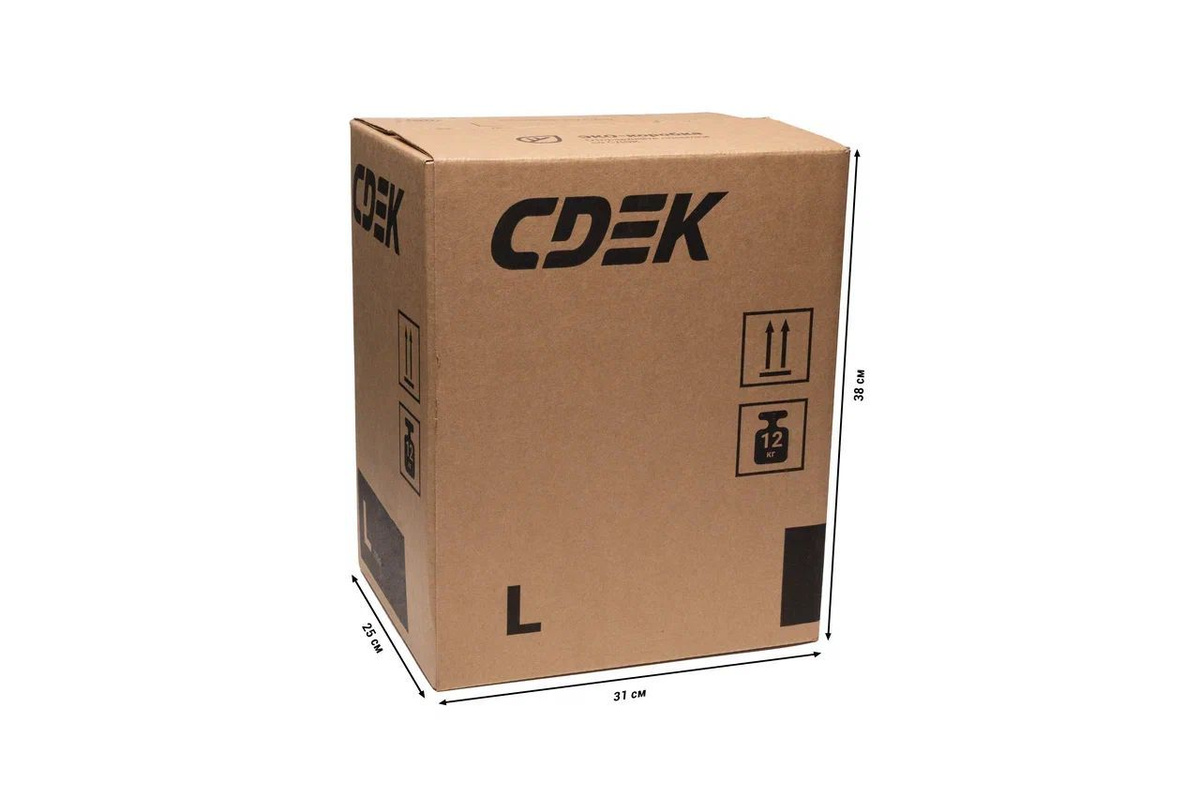 Надежная защита. Коробка CDEK обеспечит надежную защиту вашим вещам благодаря прочной конструкции четырехклапанный, «американский» короб и качественному материалу трехслойному гофрокартону. Марка картона: Т-26B, внешний слой из целлюлозного картона защищает от перепадов влажности. Такой упаковочный контейнер также подходит для отправок хрупких посылок почтой или курьерской службой.