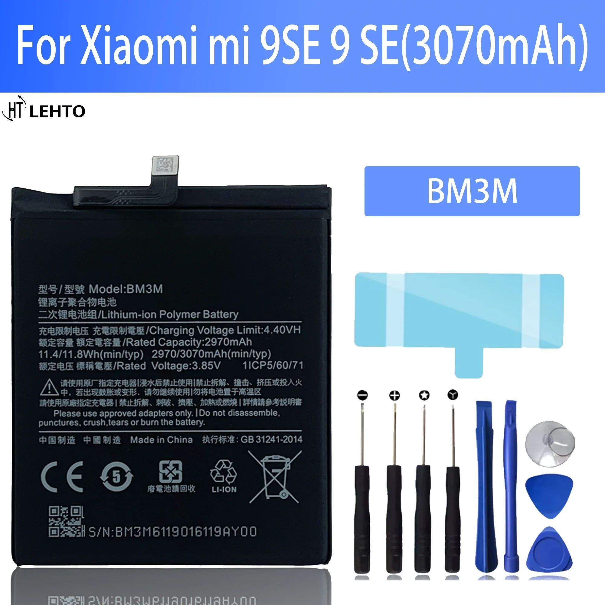 100%оригинальныйсменныйаккумулятордляXiaomiMi9SEMi9SEBM3M3070мАчоригинальныйаккумулятордлятелефонавналичии