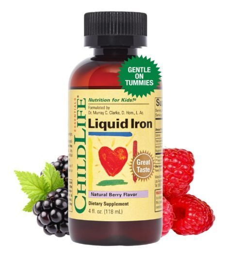 ChildLife Liquid Iron, жидкое железо для детей с ягодным вкусом, 118 мл  #1